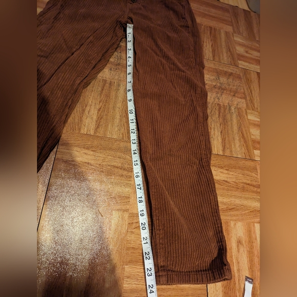 High Waisted Burnt Orange Corduroy Pants - Picture 7 of 7